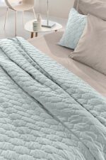 Σετ Κουβερλί King Size 2 Τεμαχίων 240×250 Guy Laroche Kiara Mint - Image 2