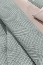 Σετ Κουβερλί King Size 2 Τεμαχίων 240×250 Guy Laroche Hamptons Mint - Image 4