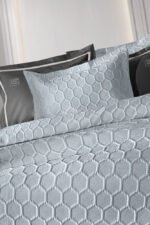 Σετ Κουβερλί King Size 240×250 Guy Laroche Hive Silver - Image 3