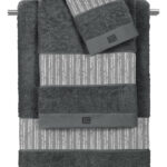 Σετ Πετσέτες 3 Τεμαχίων Guy Laroche Tudor Grey-Anthracite