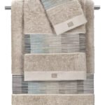 Σετ Πετσέτες 3 Τεμαχίων Guy Laroche Lorenzo Mocca-Natural