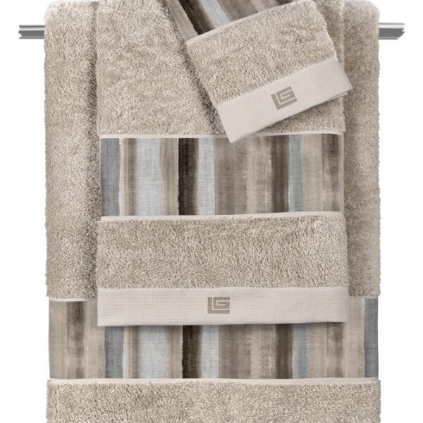 Σετ Πετσέτες 3 Τεμαχίων Guy Laroche Santiago Stone-Natural