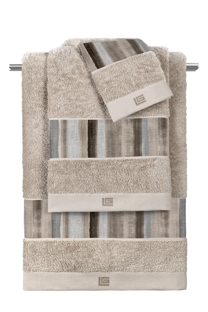 1122030125003 Σετ Πετσέτες 3 Τεμαχίων Guy Laroche Santiago Stone-Natural - Image 1
