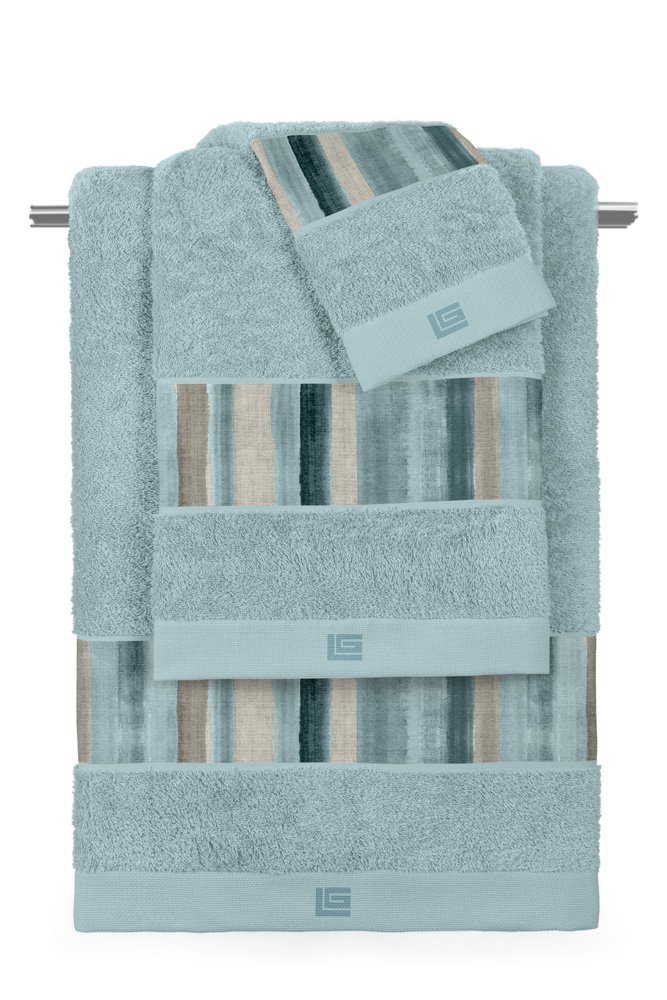 1122030125008 Σετ Πετσέτες 3 Τεμαχίων Guy Laroche Santiago Denim-Raf - Image 1