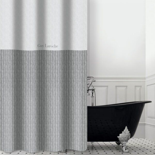 Κουρτίνα Μπάνιου 180×185 Αδιάβροχη Guy Laroche Tudor Grey