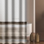 Κουρτίνα Μπάνιου 180×185 Αδιάβροχη Guy Laroche Santiago Stone