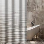 Κουρτίνα Μπάνιου 240×185 Αδιάβροχη Guy Laroche Cuba Grey