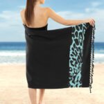 Πετσέτα Θαλάσσης 90×170 Guy Laroche Pestemal 24 Black