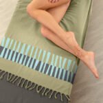 Πετσέτα Θαλάσσης 90×170 Guy Laroche Pestemal 23 Khaki