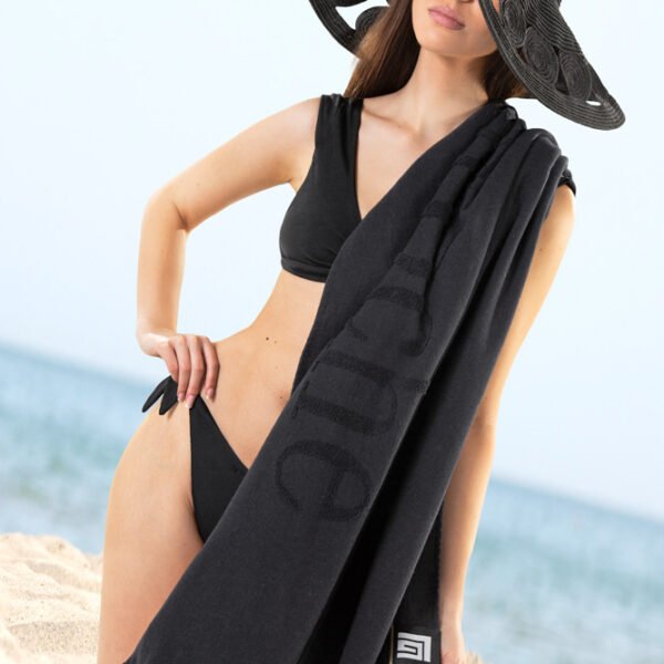 Πετσέτα Θαλάσσης 90×180 Guy Laroche Double Blue-Black