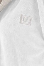 Μπουρνούζι Μακρύ Με Κουκούλα Guy Laroche Monogram White - Image 2