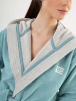 Μπουρνούζι Μακρύ Με Κουκούλα Guy Laroche Monogram Ocean - Image 4