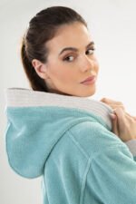 Μπουρνούζι Μακρύ Με Κουκούλα Guy Laroche Monogram Ocean - Image 3