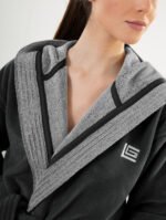 Μπουρνούζι Μακρύ Με Κουκούλα Guy Laroche Monogram Black - Image 4