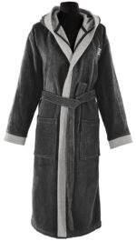 Μπουρνούζι Μακρύ Με Κουκούλα Guy Laroche Monogram Black