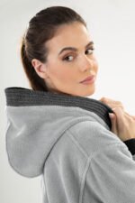 Μπουρνούζι Μακρύ Με Κουκούλα Guy Laroche Monogram Smoke - Image 3