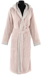 Μπουρνούζι Μακρύ Με Κουκούλα Guy Laroche Monogram Pudra