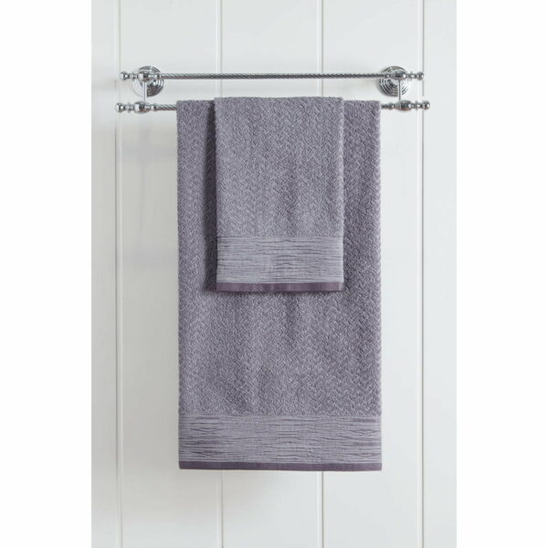 Beauty Home Πετσέτα προσώπου Art 3235 50x90 Γκρι