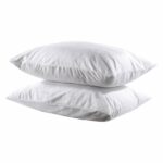 Beauty Home Ζεύγος ζέρσει αδιάβροχες προστατευτικές μαξιλαροθήκες 50x70 Λευκό