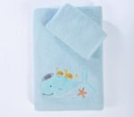 Σετ Πετσέτες Παιδικές 2 Τεμαχίων Nef Nef Pacific Aqua - Image 3