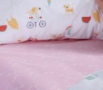 Σετ Σεντόνια Μονά Παιδικά 170×260 Nef Nef Happy Today White-Pink - Image 5