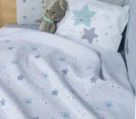 Κουβέρτα Πικέ Κούνιας 110×150 Nef Nef Explore The Universe L.Blue - Image 3