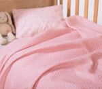 Κουβέρτα Πικέ Κούνιας 110×150 Nef Nef Wings Of Joy Pink - Image 2