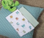 Σετ Σεντόνια Βρεφικά Λίκνου 70×120 Nef Nef Alphabet Monster Pistachio - Image 2