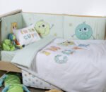 Κουβερλί Κούνιας 110×140 Nef Nef Alphabet Monster Pistachio - Image 3