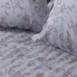 Beauty Home Σετ παπλωματοθήκη υπέρδιπλη Art 12212 Jasmine 100% Βαμβακοσατέν 300tc 230x250 Γκρι - Image 2