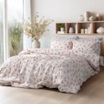 Beauty Home Σετ παπλωματοθήκη υπέρδιπλη Art 12218 Chloe 100% Βαμβακοσατέν 300tc 230x250 Μπεζ