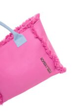 Τσάντα Ώμου 40x35x20 Shoulder Beach Bag Feel And Touch Caribbean Pink-Ciel - Image 4