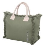 Τσάντα Ώμου 40x35x20 Shoulder Beach Bag Feel And Touch Caribbean Khaki-Ammos - Image 4