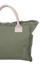 Τσάντα Ώμου 40x35x20 Shoulder Beach Bag Feel And Touch Caribbean Khaki-Ammos - Image 5