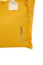 Τσάντα Ώμου 40x35x20 Shoulder Beach Bag Feel And Touch Caribbean Mustard-Ammos - Image 6
