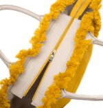 Τσάντα Ώμου 40x35x20 Shoulder Beach Bag Feel And Touch Caribbean Mustard-Ammos - Image 9