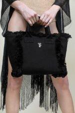 Τσάντα Χειρός 26x24x16 Hand Beach Bag Feel And Touch Caribbean Black - Image 2