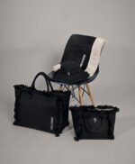 Τσάντα Χειρός 26x24x16 Hand Beach Bag Feel And Touch Caribbean Black - Image 3