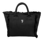 Τσάντα Χειρός 26x24x16 Hand Beach Bag Feel And Touch Caribbean Black - Image 4