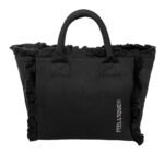 Τσάντα Χειρός 26x24x16 Hand Beach Bag Feel And Touch Caribbean Black - Image 5