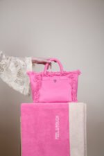 Τσάντα Χειρός 26x24x16 Hand Beach Bag Feel And Touch Caribbean Pink