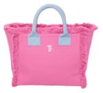 Τσάντα Χειρός 26x24x16 Hand Beach Bag Feel And Touch Caribbean Pink-Ciel - Image 3