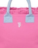 Τσάντα Χειρός 26x24x16 Hand Beach Bag Feel And Touch Caribbean Pink-Ciel - Image 5