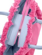 Τσάντα Χειρός 26x24x16 Hand Beach Bag Feel And Touch Caribbean Pink-Ciel - Image 9