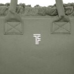 Τσάντα Χειρός 26x24x16 Hand Beach Bag Feel And Touch Caribbean Khaki - Image 4