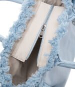 Τσάντα Χειρός 26x24x16 Hand Beach Bag Feel And Touch Caribbean Ciel - Image 9