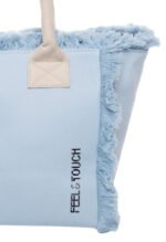 Τσάντα Χειρός 26x24x16 Hand Beach Bag Feel And Touch Caribbean Ciel-Ammos - Image 5