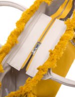 Τσάντα Χειρός 26x24x16 Hand Beach Bag Feel And Touch Caribbean Mustard-Ammos - Image 9