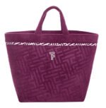 Τσάντα Παραλίας 40x68x40 Feel And Touch Icon Aubergine