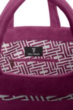 Τσάντα Παραλίας 40x68x40 Feel And Touch Icon Aubergine - Image 5